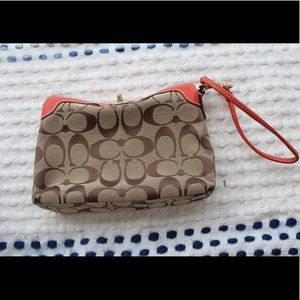 Coach Red Wristlet